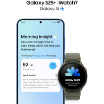 Samsung Galaxy S25 Plus AI Phone, 256GB Storage, 12GB RAM, Icyblue, UAE Version, 1 Year Samsung Warranty