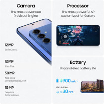 Samsung Galaxy S25 Plus AI Phone, 256GB Storage, 12GB RAM, Icyblue, UAE Version, 1 Year Samsung Warranty