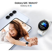 Samsung Galaxy S25 AI Phone, 128GB Storage, 12GB RAM, Icyblue, UAE Version, 1 Year Samsung Warranty