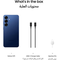 Samsung Galaxy S25 AI Phone, 256GB Storage, 12GB RAM, Navy, UAE Version, 1 Year Samsung Warranty