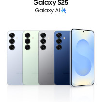 Samsung Galaxy S25 AI Phone, 256GB Storage, 12GB RAM, Silver Shadow, UAE Version, 1 Year Samsung Warranty