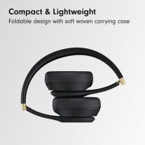 Beats Solo 4 Wireless Bluetooth On-Ear Headphones, Apple & Android Compatible, Up to 50 hours of Battery Life Black/Gold MC2L4