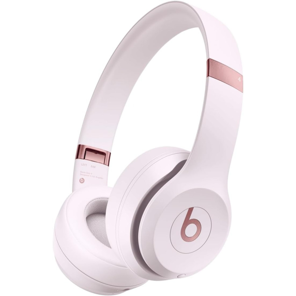 Beats Solo 4 Wireless Bluetooth On-Ear Headphones, Apple & Android Compatible, Up to 50 hours of Battery Life Cloud Pink MUW33