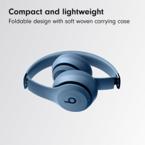 Beats Solo 4 Wireless Bluetooth On-Ear Headphones, Apple & Android Compatible, Up to 50 hours of Battery Life Slate Blue MUW43