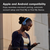 Beats Solo 4 Wireless Bluetooth On-Ear Headphones, Apple & Android Compatible, Up to 50 hours of Battery Life Slate Blue MUW43