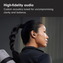 Beats Solo Buds Wireless Bluetooth Earbuds 18 Hours of Battery Life Apple & Android Compatibility Built-in Microphone Matt Black MUWV3