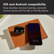 Beats Solo Buds Wireless Bluetooth Earbuds 18 Hours of Battery Life Apple & Android Compatibility Built-in Microphone Transparent Red MUW03