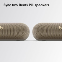 Beats Pill Wireless Bluetooth Speaker and Portable Charger via USB-C, Champagne Gold MW463