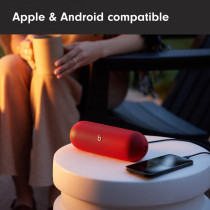Beats Pill Wireless Bluetooth Speaker and Portable Charger via USB-C, Red MWQW3