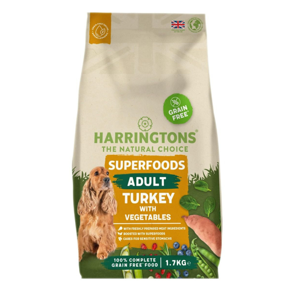 Harringtons 1.75kg Superfoods Turkey with Vegetables Adult Dry Dog Food