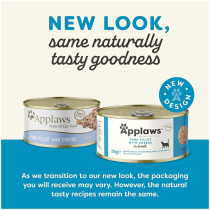 Applaws 156g Tin, Tuna with Cheese Adult Wet Cat Food