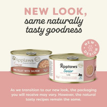 Applaws 70g x 12 pcs Tuna with Salmon in Jelly Senior Wet Cat Food Tin