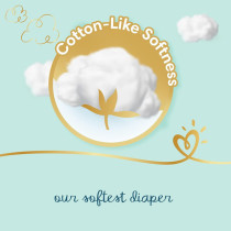 Pampers Premium Care Newborn Taped Diapers, Size 1, 2-5kg, Softest Absorption for Ultimate Skin Protection, 168 Count