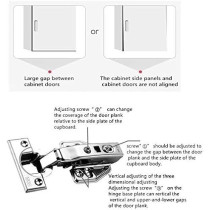 Abbasali Soft Close Cabinet Hinges 110 Degree Full Overlay Cabinets Door Hinges Quiet Hydraulic Buffer Cabinet Hinges Without Clips