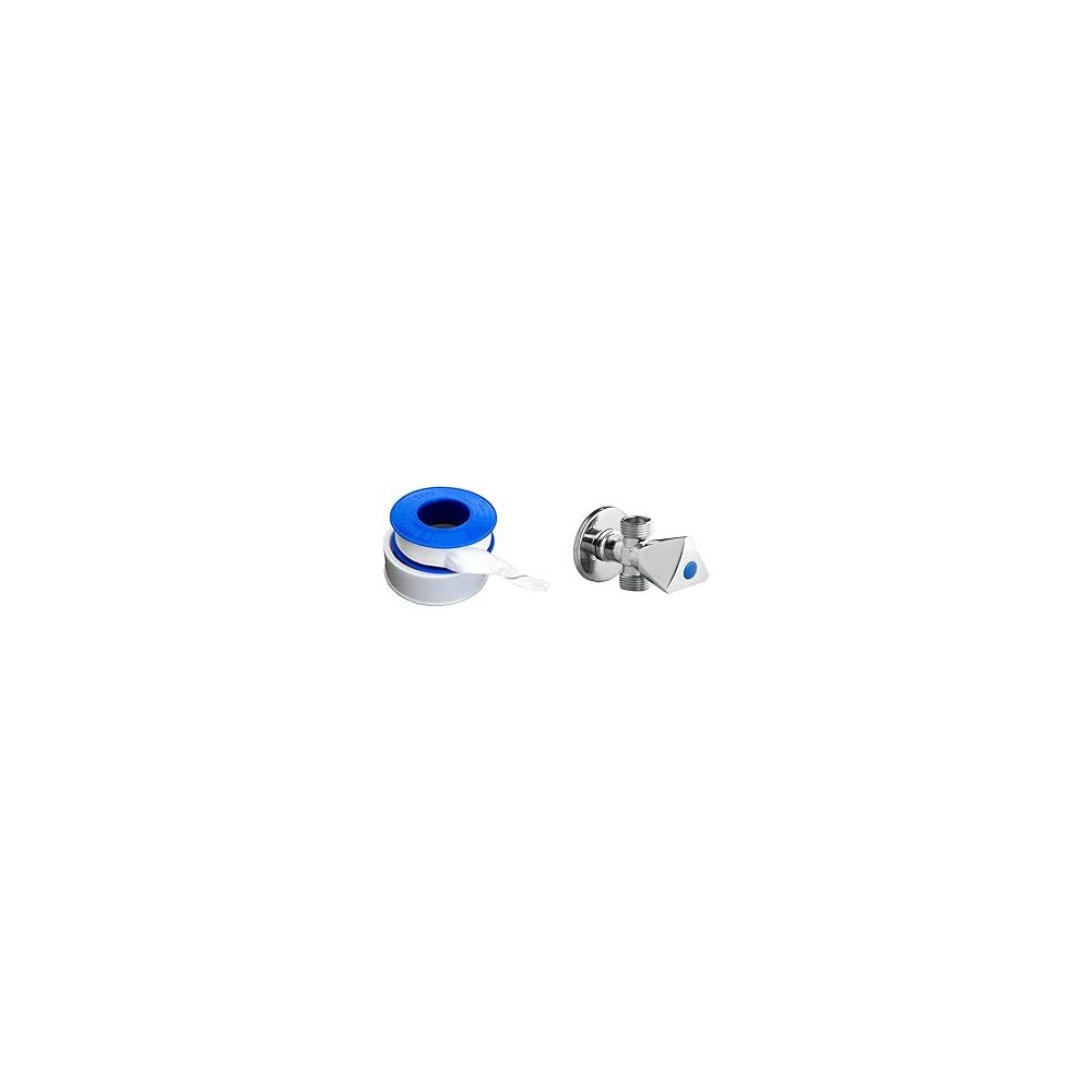 Abbasali Two Way Angle Valve With Teflon Tape For Connecting Washing Machine And Shattaf Set Or Any Other Sanitary Purpose