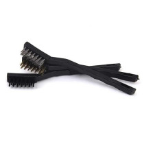 Mafra Nylon Brass Stainless Steel Mini Wire Brush Set, 3 Pieces