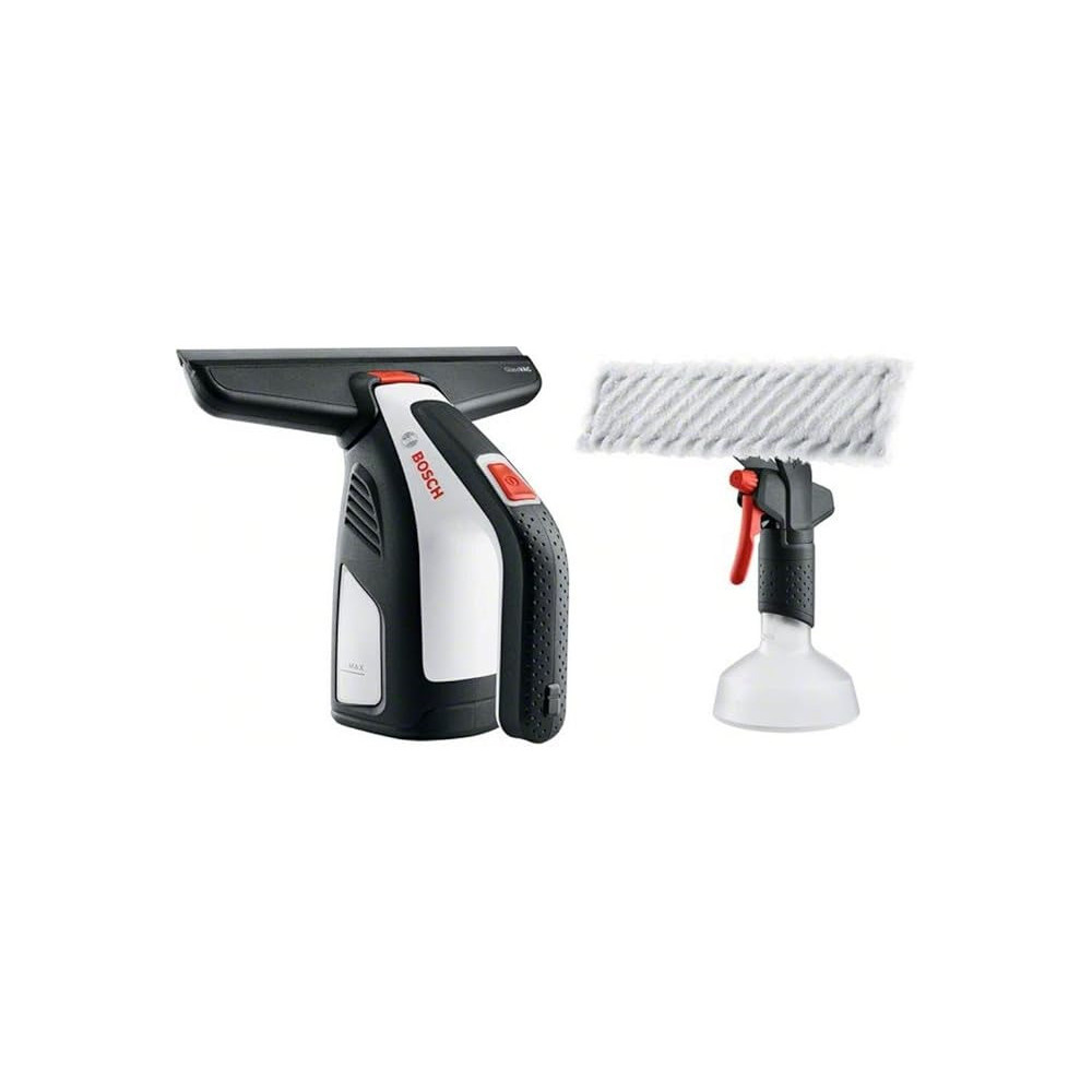 Bosch 0.600.8B7.200 Glassvac Cordless Window Vac Solo Plus Window Vac + 266 Mm Blade Head And Spray Applicator With Microfibre Cloth