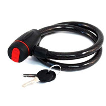 2Mm 1200Mm Cable-Locked Mountain Bikes General-Purpose Key Anti-Theft Lock Bicycle Electric Locks Accessories Bicycle Locks, Black