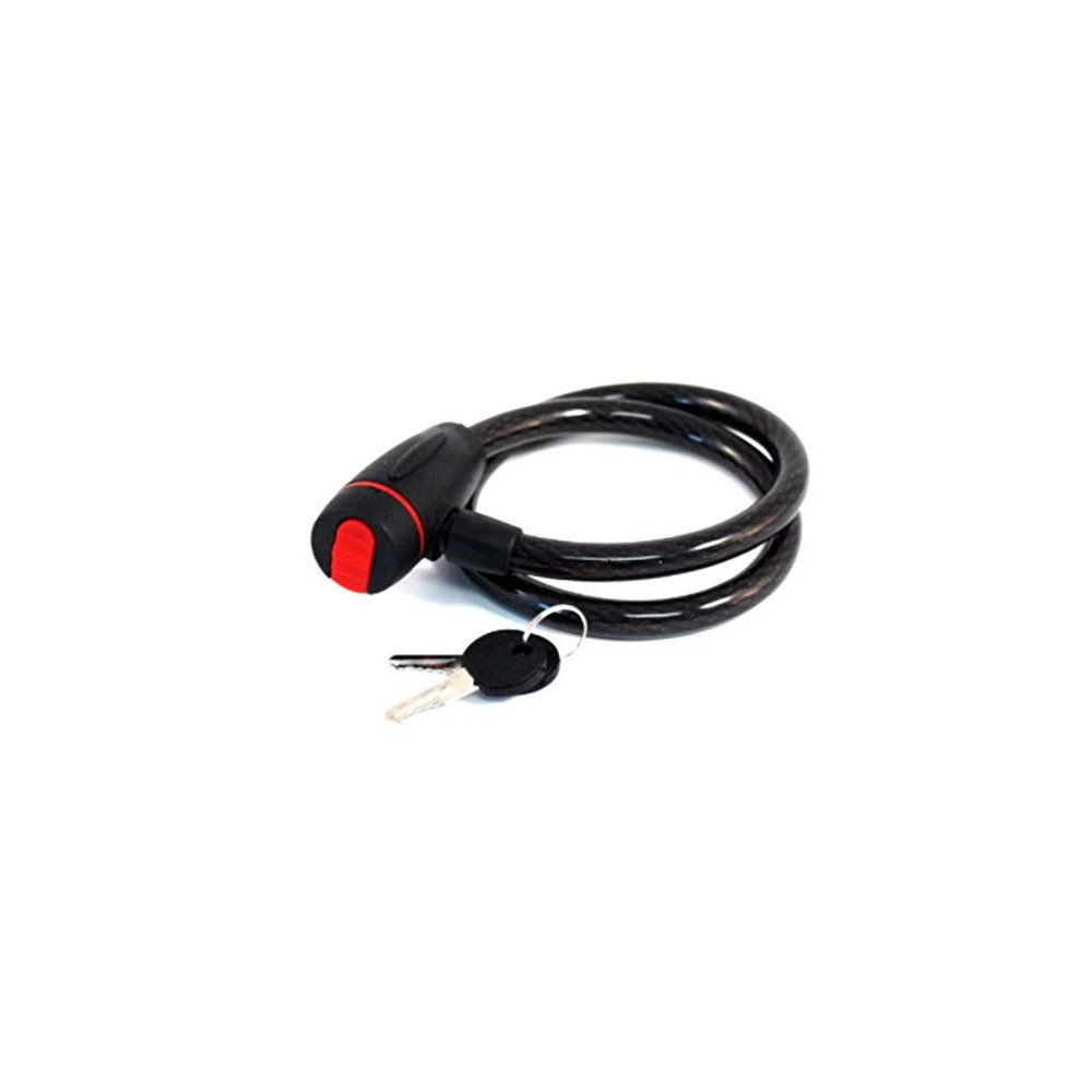 2Mm 1200Mm Cable-Locked Mountain Bikes General-Purpose Key Anti-Theft Lock Bicycle Electric Locks Accessories Bicycle Locks, Black