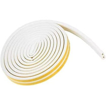 Abbasali Weather Strip, Seal Strip For Doors And Windows Self-Adhesive Foam Door Sealing Strip Soundproof Weatherproof Seal Strip Insulation Gap Blocker (1 Roll Of 2 Strips, Total 5M Long) (White)