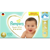 Pampers Premium Care Taped Baby Diapers, Size 4, 100 Count
