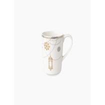 Homesmiths Rosa Farha Large Mug, Off White/Gold