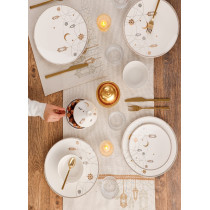 Homesmiths Rosa Farha Large Mug, Off White/Gold