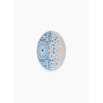 Homesmiths Rosa Nogoum Dessert Plate 21 Cm, White/Blue/Silver