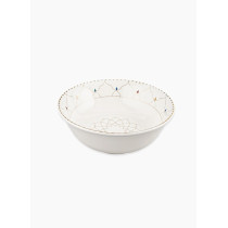 Homesmiths Rosa Zina Serving Bowl 31 Cm, Off White/Gold