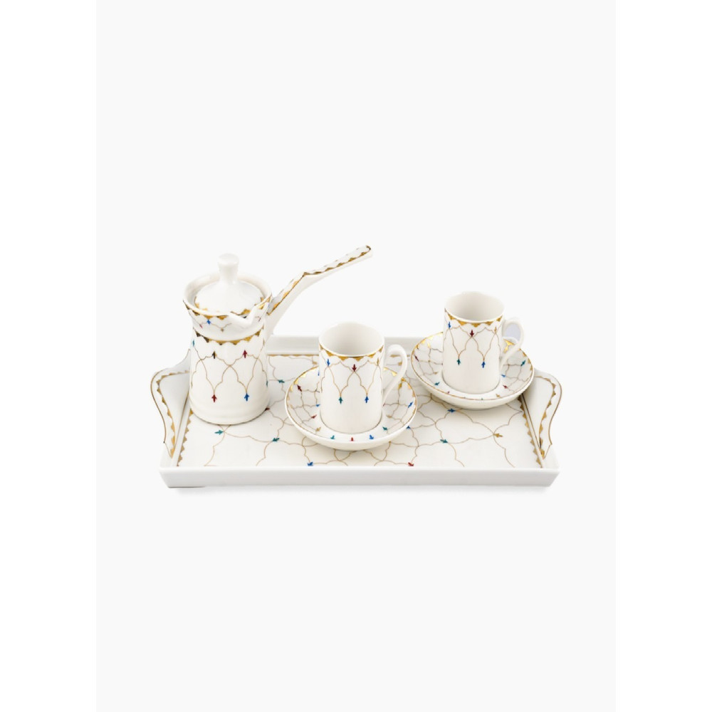 Homesmiths Rosa Zina Turkish Coffee Set, 6 Pieces