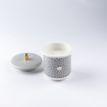 Otantik Asalah Large Scented Candle, Grey And Gold, Elegant Aromatherapy Candle For Home Decor, Living Room, Bedroom, Ramadan, And Special Occasions, Luxurious Fragrance