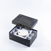 Otantik Asalah Set Of 6 Coffee Cups And 6 Saucers, Grey And Gold Ceramic, Elegant Coffee Set For Home, Office, Ramadan And Special Occasions, Premium Tea Cups