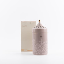 Otantik Jiwar Incense Burner, Medium Size, Purple And Gold, Elegant Ceramic Aromatherapy Holder For Home Decor, Living Room, Bedroom, Ramadan And Special Occasions, Decorative Incense Stand