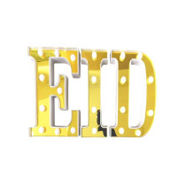 Peacock Supplies Homesmiths Eid Led Letter Lights - Mirrored, For Occassions Like Ramadan