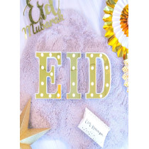 Peacock Supplies Homesmiths Eid Led Letter Lights - Mirrored, For Occassions Like Ramadan