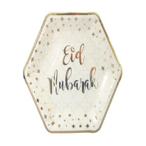 Peacock Supplies Eid Mubarak Party Plates (10Pk), For Occassions Like Ramadan