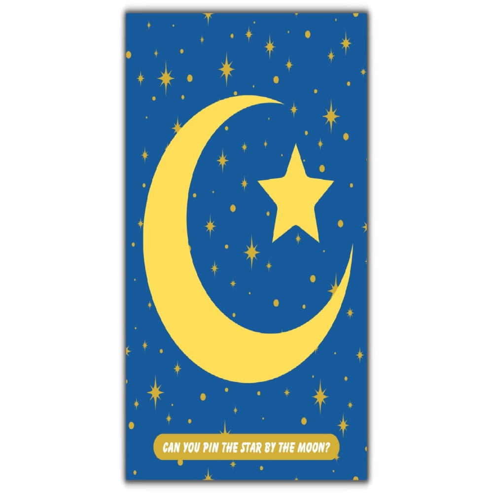 Peacock Supplies Pin The Poster Game - Star, For Occassions Like Ramadan