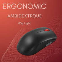 Lenovo 150 Wireless Mouse 2.4G via USB-A Dongle LED Optical Sensor 1000 DPI Black, GY51L52638