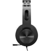 Lenovo Legion H500 Pro 7.1 Surround Sound Gaming Headset, Noise-Cancelling Mic, Memory Foam And Pu Leather Earcups, Stainless Steel Headband, Pc, Ps4, Xbox One, Nintendo Switch, GXD0T69864, Black