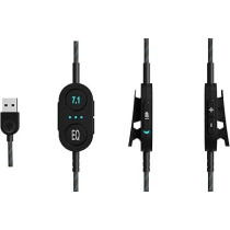 Lenovo Legion H500 Pro 7.1 Surround Sound Gaming Headset, Noise-Cancelling Mic, Memory Foam And Pu Leather Earcups, Stainless Steel Headband, Pc, Ps4, Xbox One, Nintendo Switch, GXD0T69864, Black