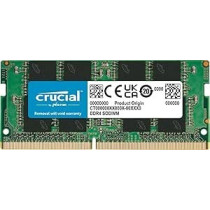 Crucial Basics 8GB DDR4 3200MT/s CL22 SODIMM 260-pin 1.2V Laptop Memory