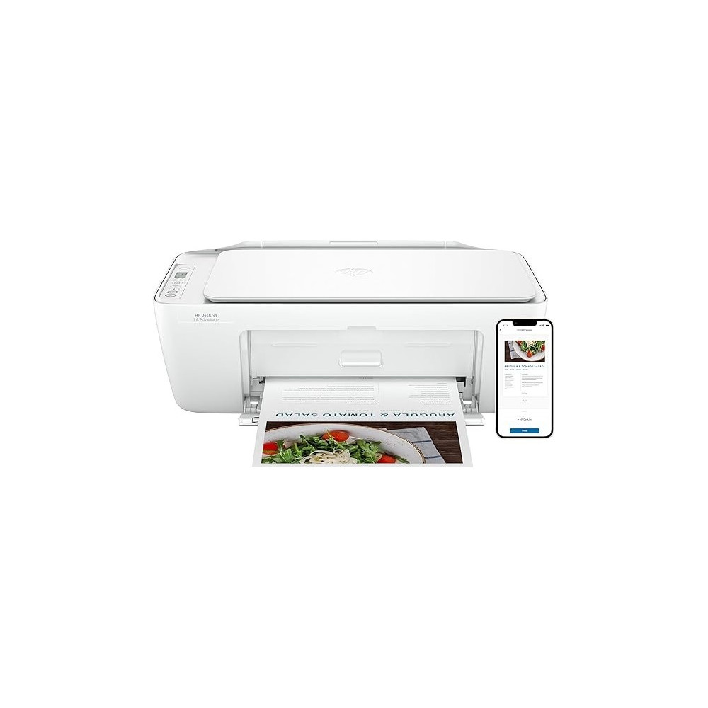HP DeskJet Ink Advantage 2875 Wireless Print, Copy, Scan, All-in-One Printer White 60K47C