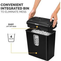 Fellowes Powershred P-30C 6-Sheet Cross-Cut Deskside Paper Shredder