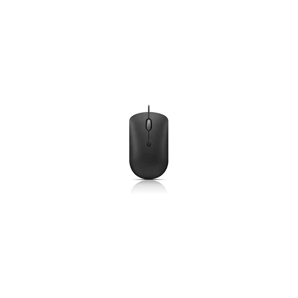 Lenovo 400 USB-C Wired Compact Mouse, 4 Button USB Mouse for Laptops and Computers, Adjustable 2400 DPI, Left or Right Hand, GY51D20875, Black
