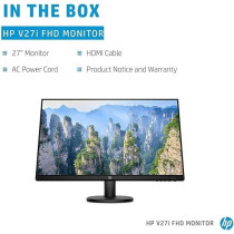 HP 27-Inch Diagonal Full HD Computer Monitor With IPS Panel And 3-Sided Micro Edge Design, Black