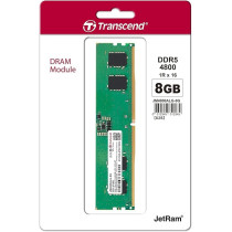 Transcend JM4800ALG8G JetRam DDR5 8GB UDIMM 4800 Mhz 1Rx16 1Gx16 CL40 1.1V