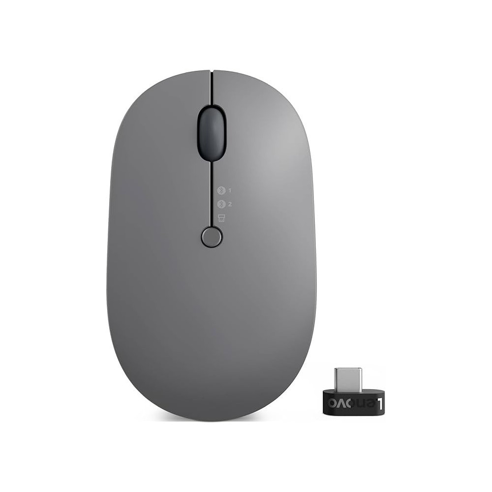 Lenovo Go Wireless Multi-Device Mouse, Thunder Black