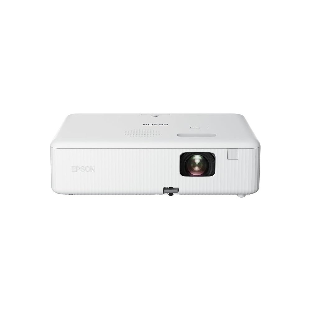 Epson CO-W01 WXGA Projector, 3LCD Technology, 3,000 Lumen Brightness, 378Inches Screen Size, White, Compact