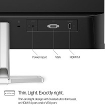 HP Series 5-524sf Monitor, 23.8" FHD IPS Panel, 100Hz Refresh Rate, HDMI And VGA, Thin And Sleek Design, Anti-Glare And Flicker-Free, Works With Chromebook Certified [94C17AS]