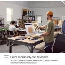 HP Series 5-524sf Monitor, 23.8" FHD IPS Panel, 100Hz Refresh Rate, HDMI And VGA, Thin And Sleek Design, Anti-Glare And Flicker-Free, Works With Chromebook Certified [94C17AS]